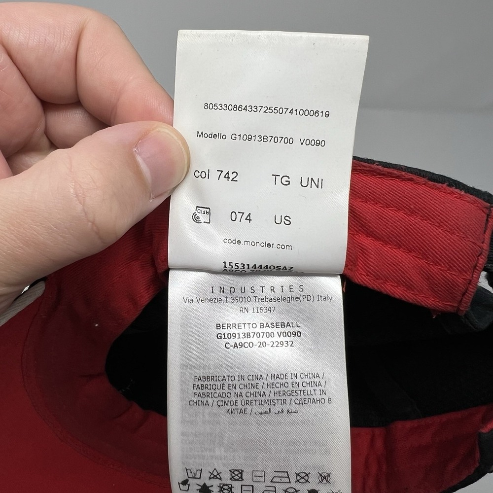 Classic Moncler Blue Red Adjustable Baseball Cap Luxury Casual Designer Hat Cap - Picture 11 of 15